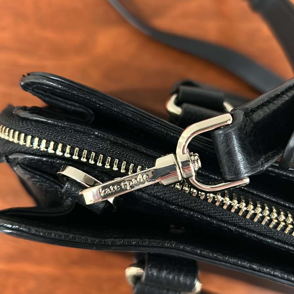 Kate Spade Black leather bag with 3 roomy compartments! - Picture 9 of 10